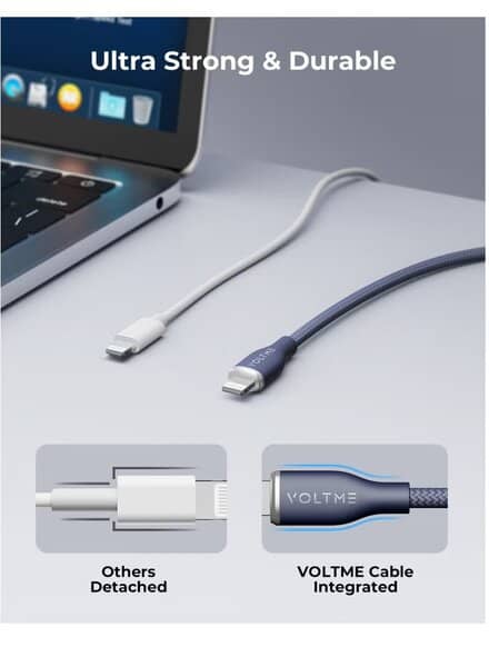 Voltme USB C to Lightning PowerLink Rugg 3A 30W - Black additional product image