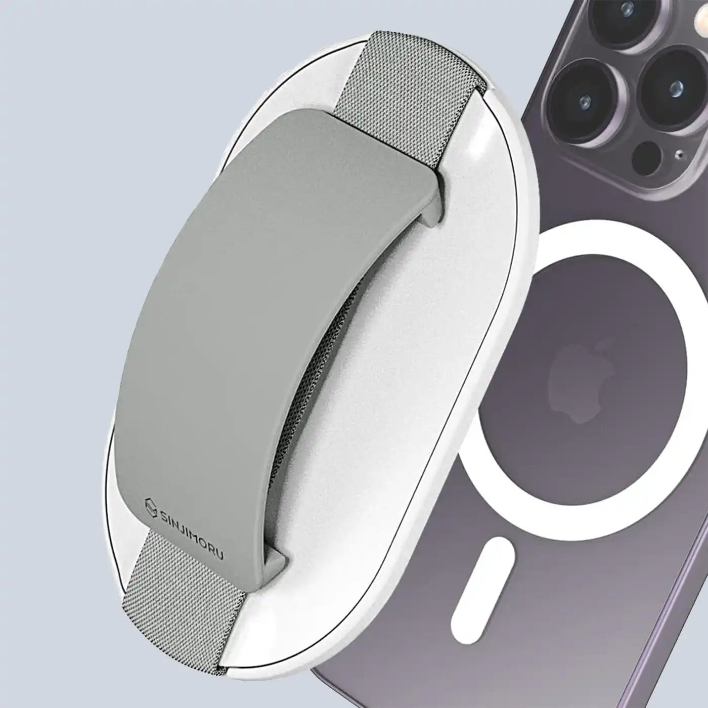 Sinjimoru Magsafe Grip - Light Gray