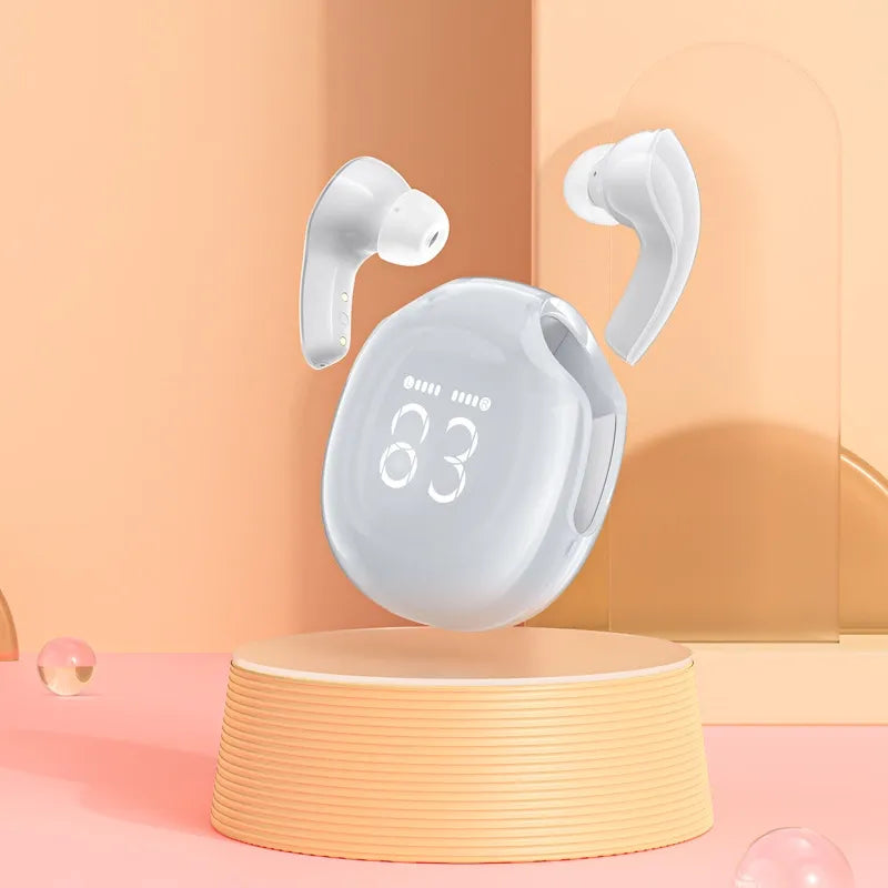 ⁦Acefast Headphones TWS T9 -⁩ أبيض خزفي