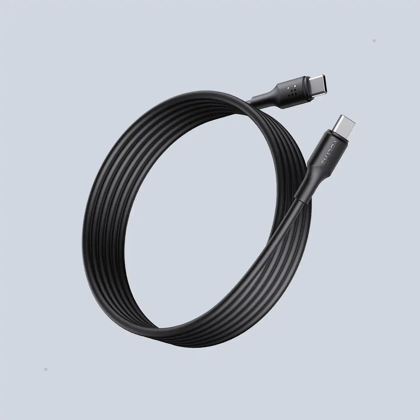 Voltme Powerlink EDC Series Type-C to Type-C Cable 100W PD Super Fast Charging, 480Mbps Data Transfer, 5A, 3M - Black