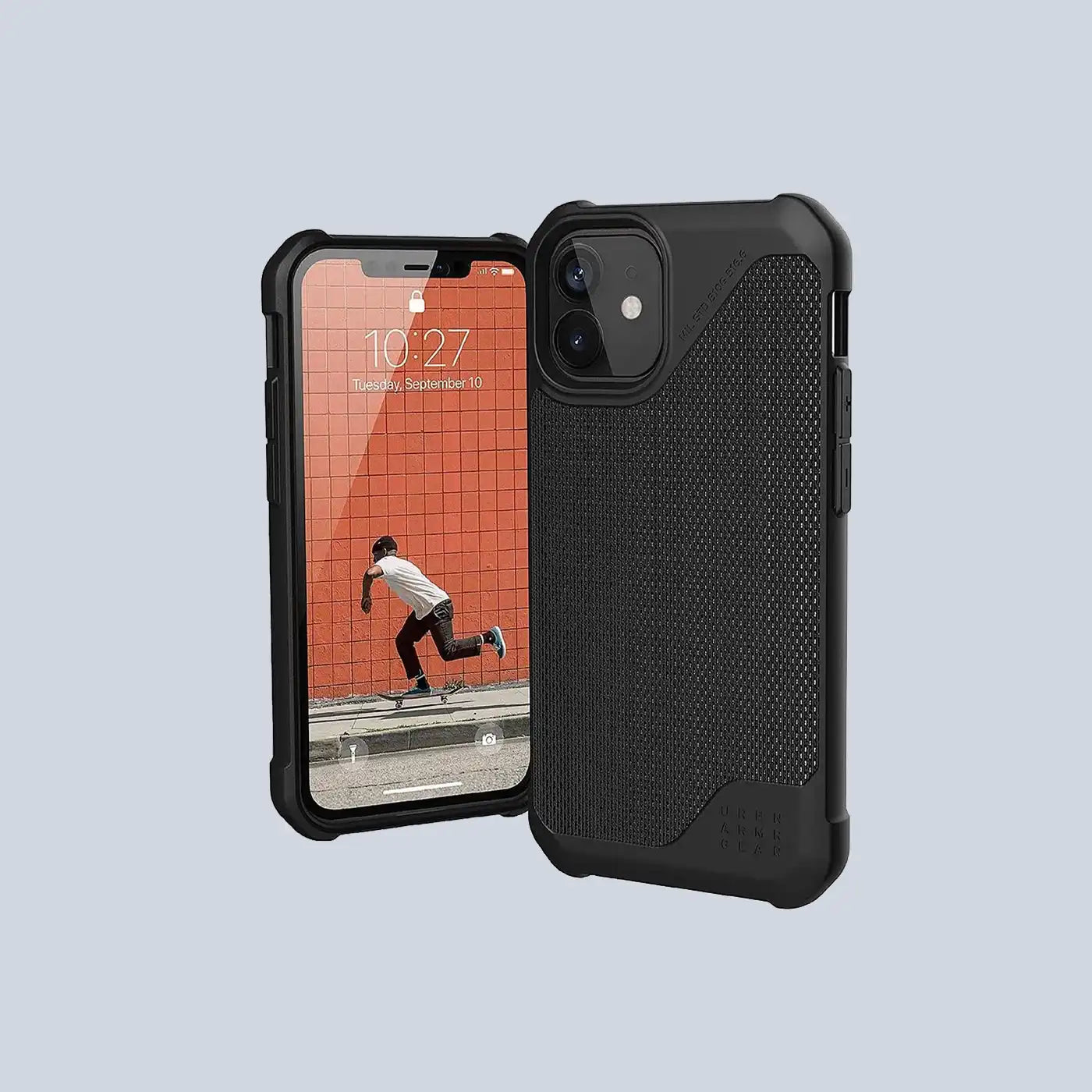 حافظة ⁦UAG Metropolis LT Series⁩ لـ ⁦iPhone 12 Mini - Kevlar Black⁩