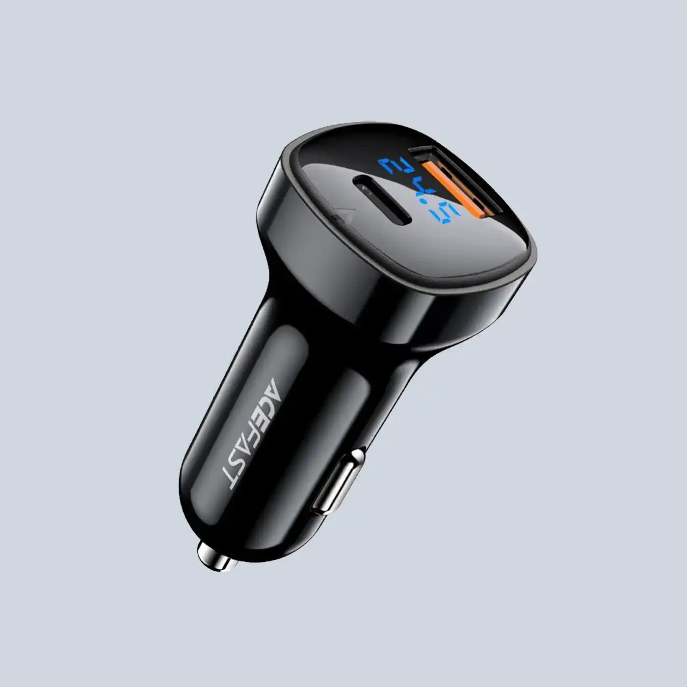 Acefast B4 digital display 66W(USB-C+USB-A) dual port car charger
