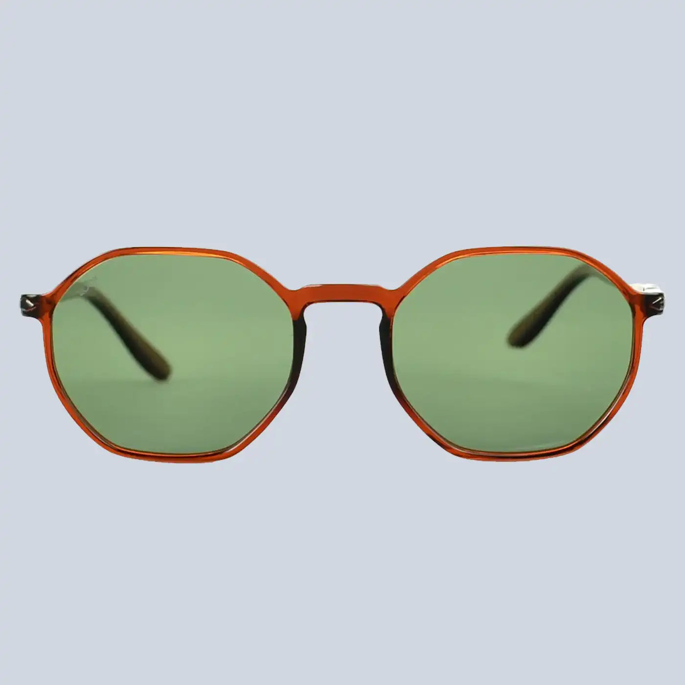 ⁦LOOKlight Santorini Jelly Brown Green Unisex Sunglasses⁩