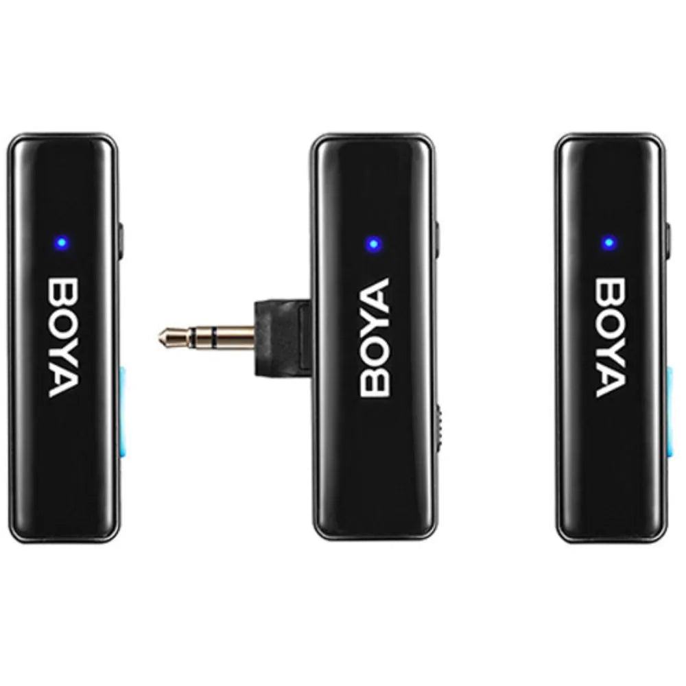 BOYA Microphone w-case with lightning-Type C- 3.5mm connector