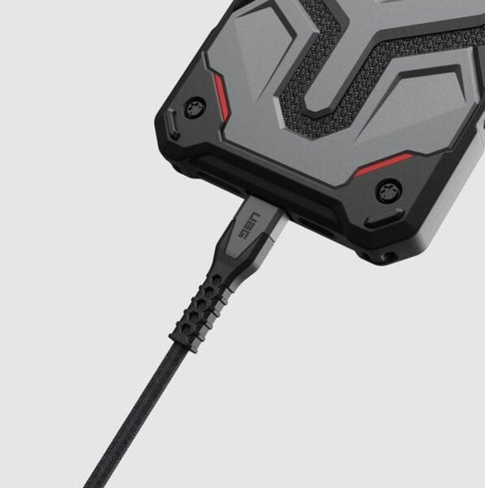 UAG USBC-USBC 1 5m Rugged Kevlar Cable Black Grey product photo
