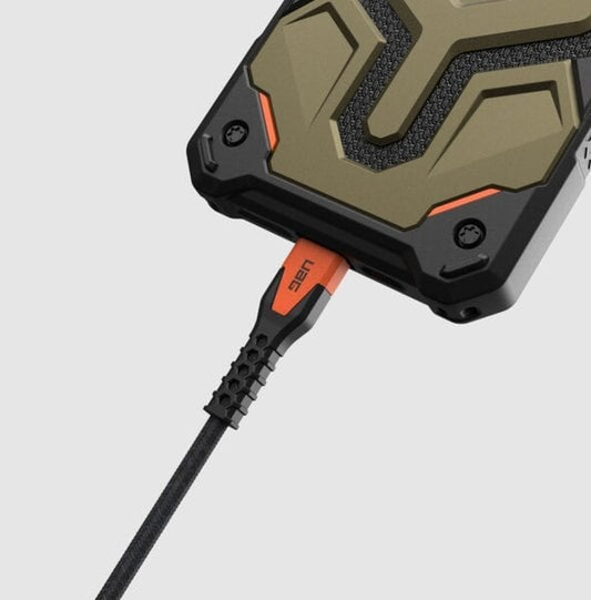 UAG USBC-USBC 1 5m Rugged Kevlar Cable Black Orange product photo