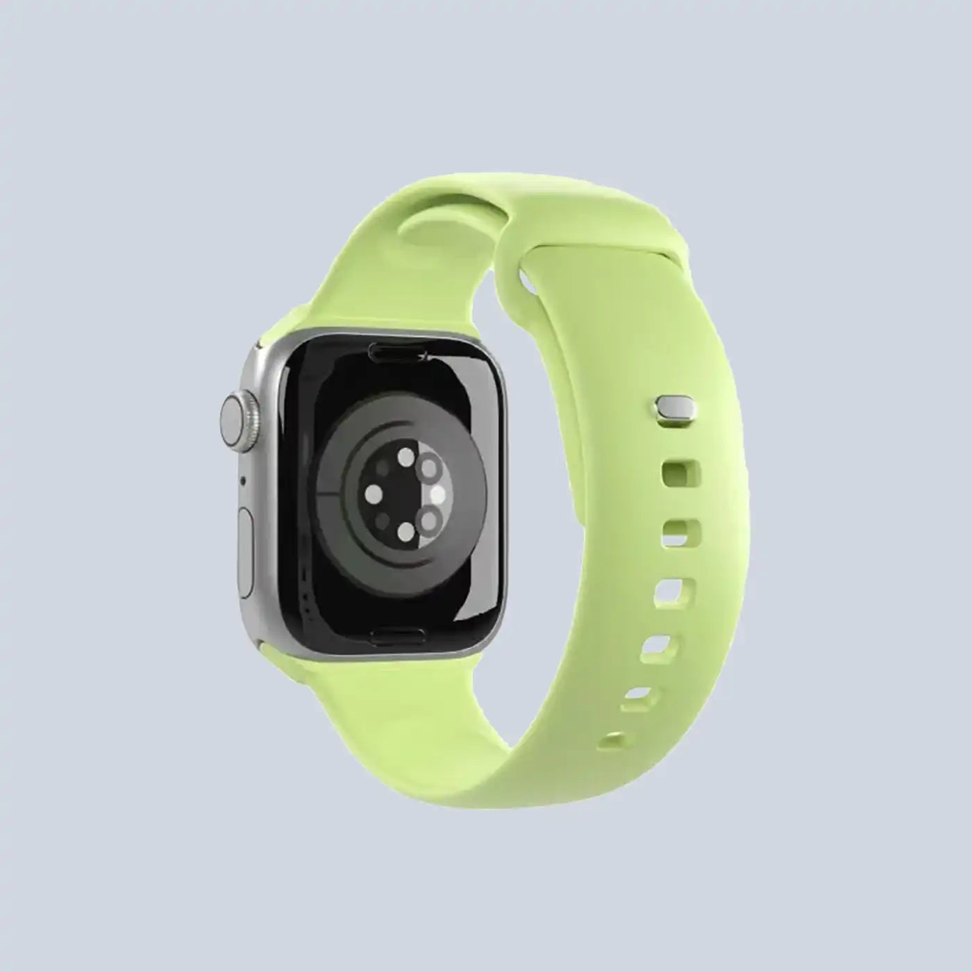 حزام ساعة ⁦Puro⁩ من السيليكون لساعة ⁦Apple Watch 42⁩–⁦44⁩–⁦45-49 mm⁩، أخضر فاتح