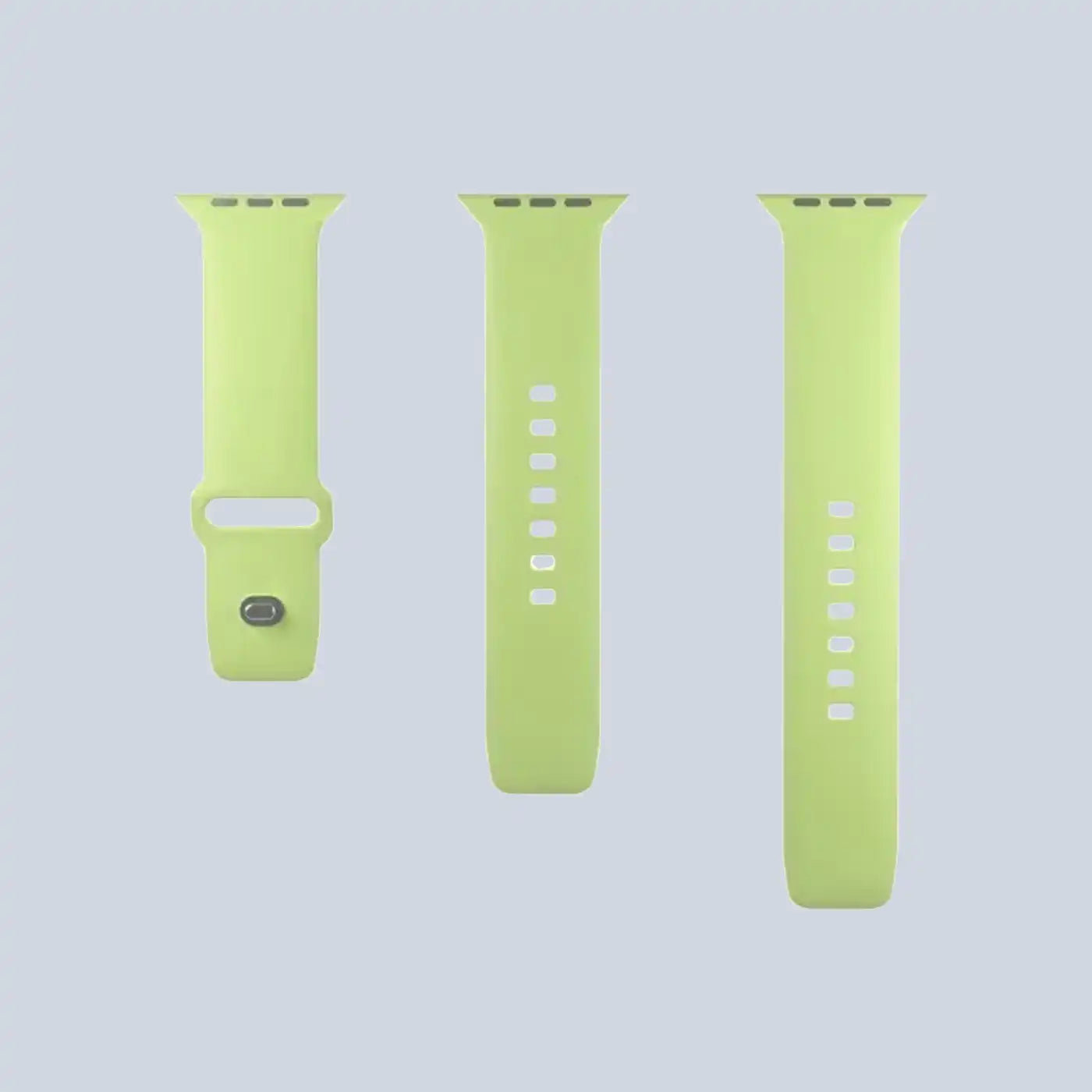 حزام ساعة ⁦Puro⁩ من السيليكون لساعة ⁦Apple Watch 42⁩–⁦44⁩–⁦45-49 mm⁩، أخضر فاتح