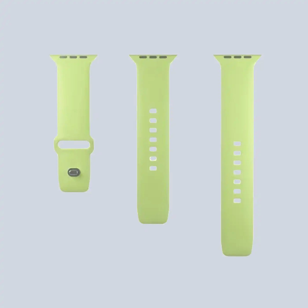 Puro Silicone watchband for Apple Watch 42–44–45-49 mm, light green
