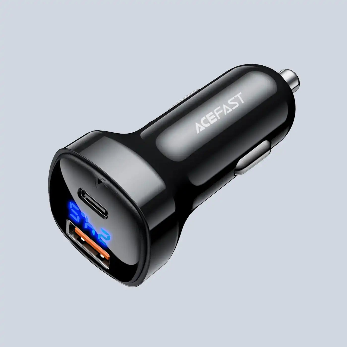 Acefast B4 digital display 66W(USB-C+USB-A) dual port car charger