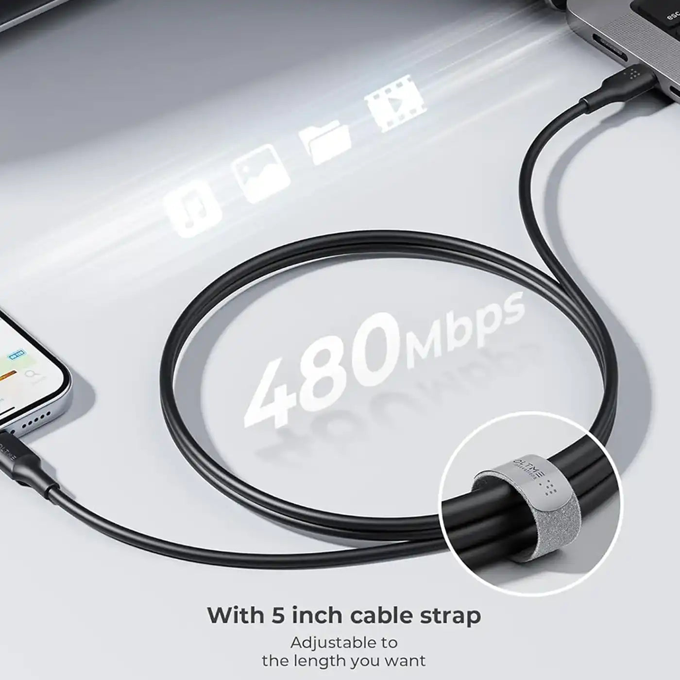 Voltme Powerlink EDC Series Type-C To Lightning Cable - 30W PD  1.2M - Black