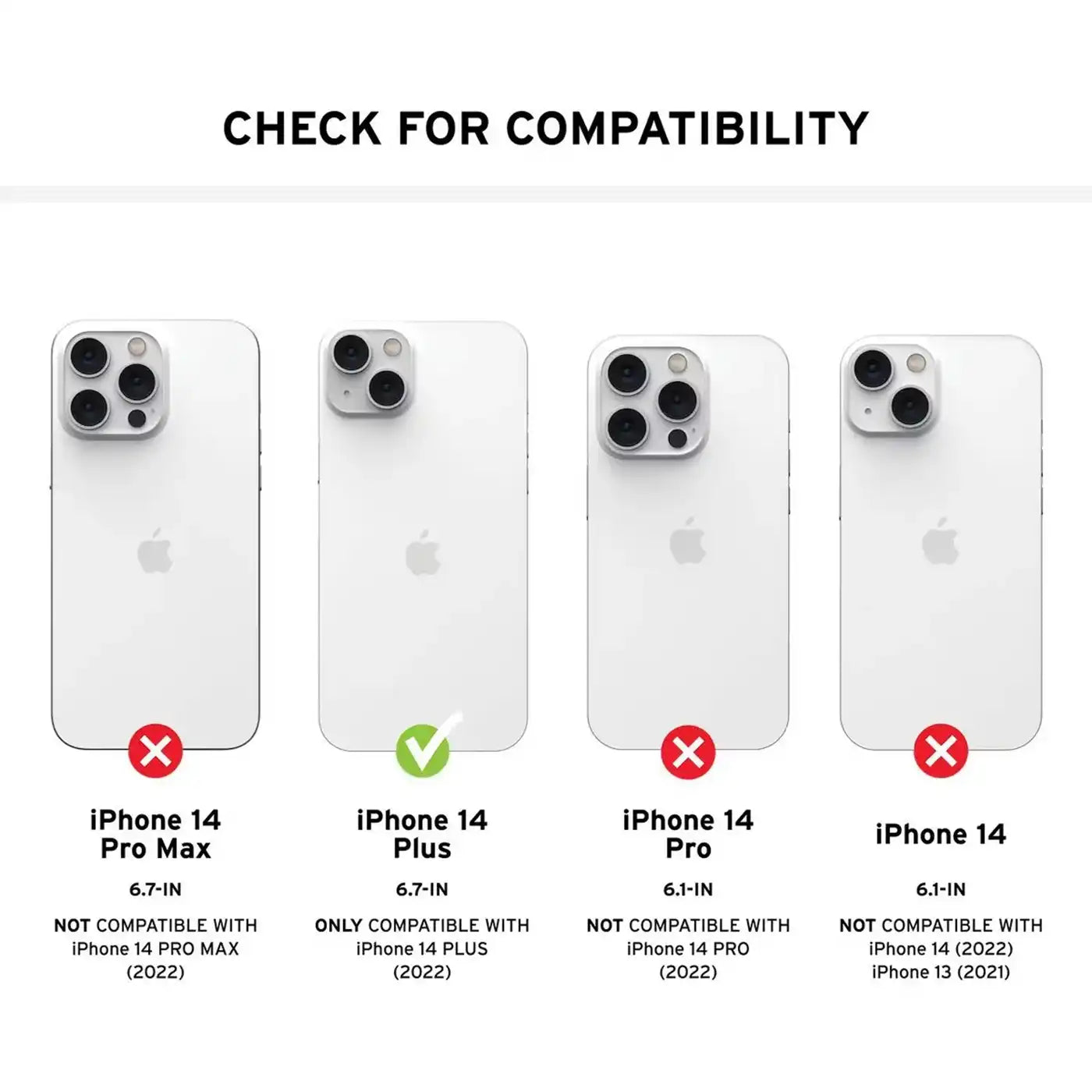 ⁦UAG iPhone 14 Plus Plyo Case - Ice⁩