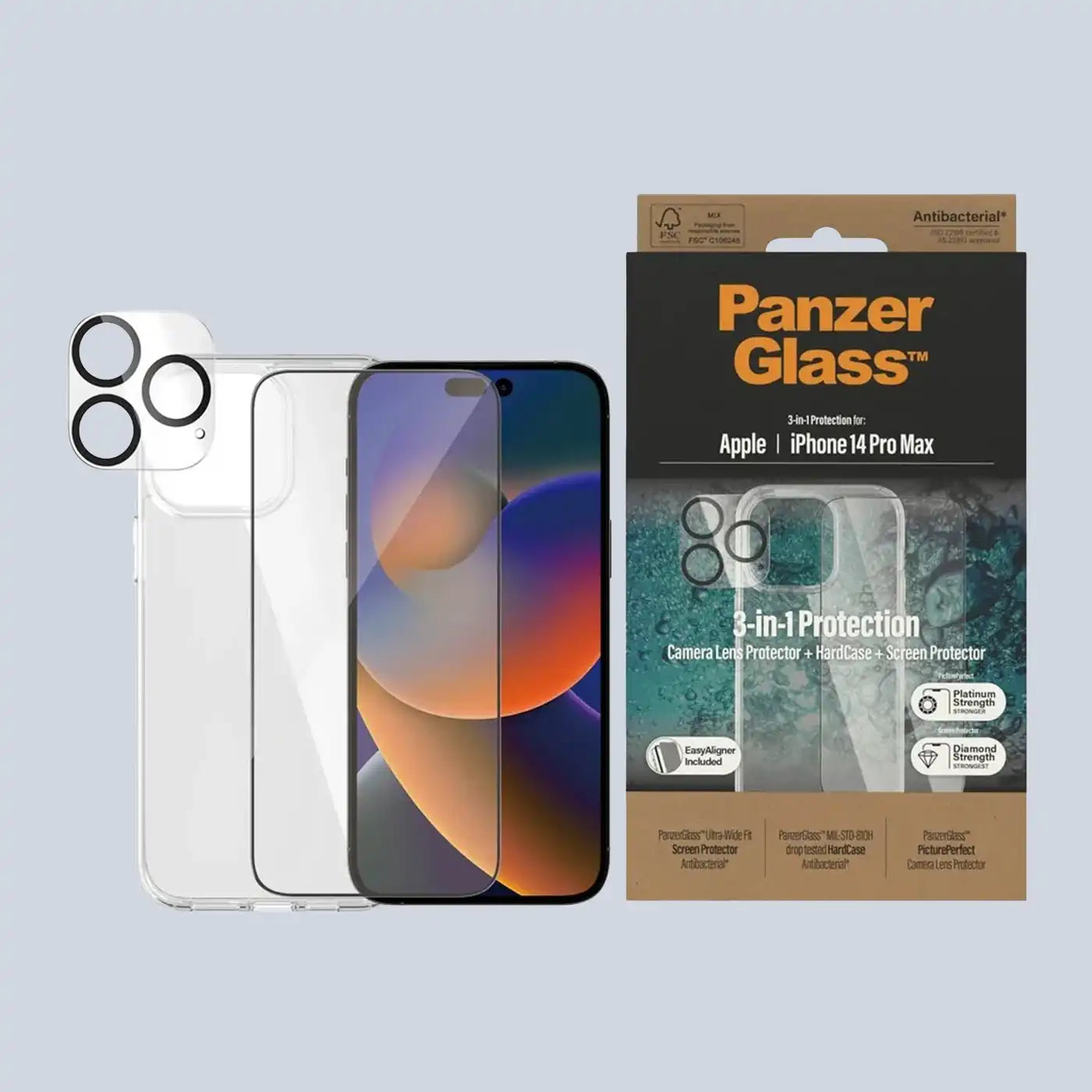 PanzerGlass iPhone 14 Pro Max  Bundle Screen Protector Privacy
