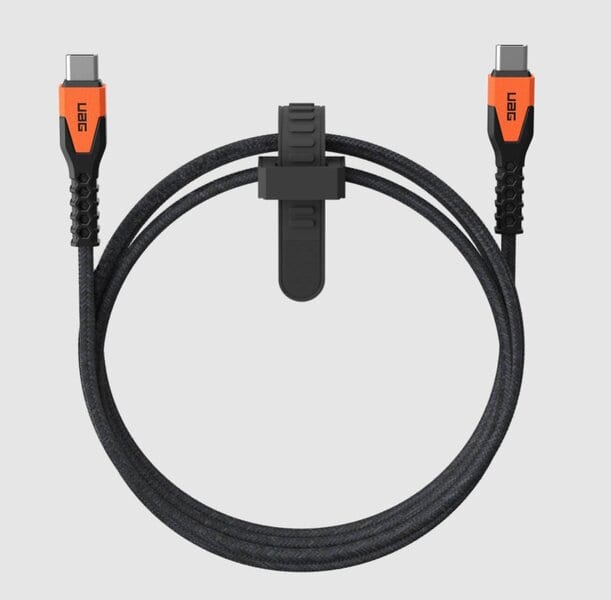 UAG USBC-USBC 1 5m Rugged Kevlar Cable Black Orange product photo