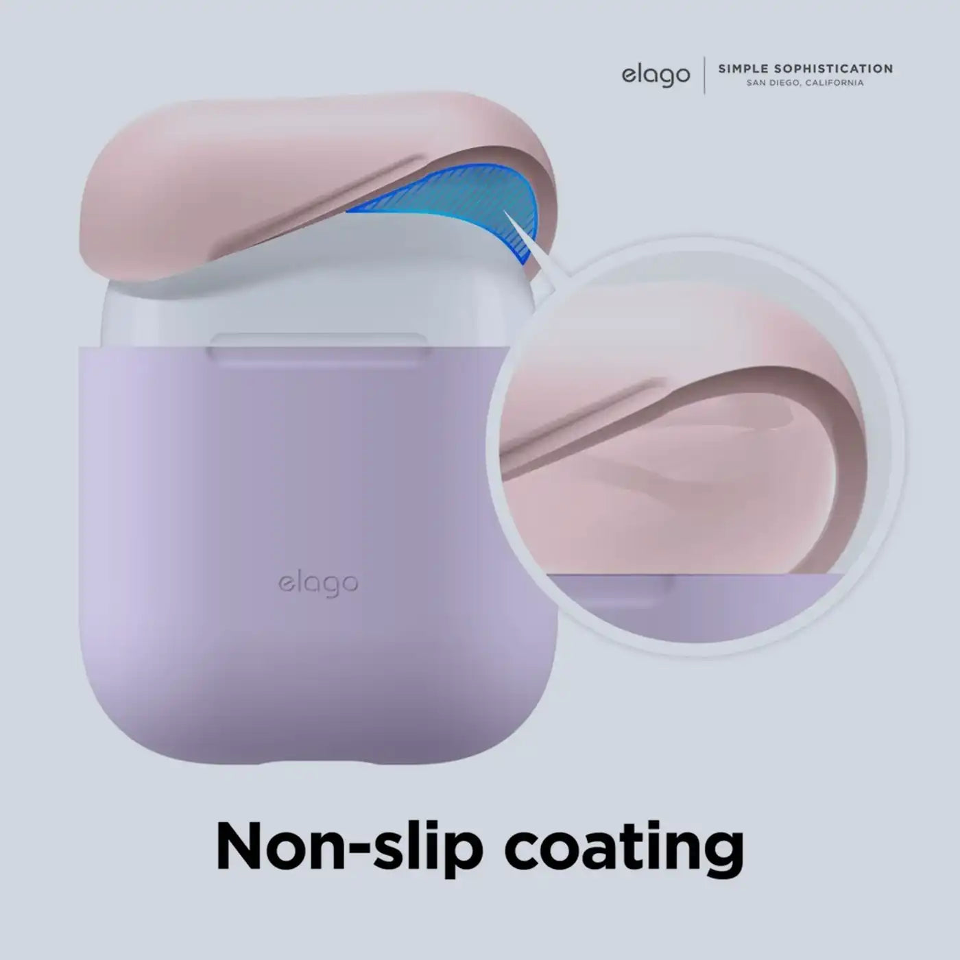 ⁦Elago AirPods Duo Hang Case - Dark Brown⁩
