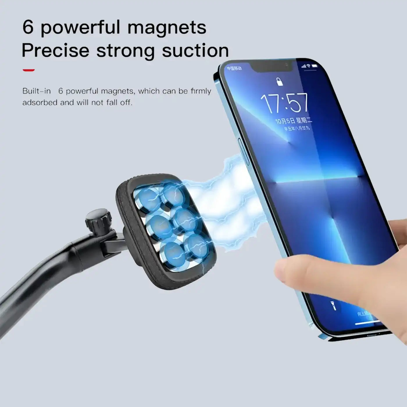 ⁦Brave Magnetic Car Phone Universal - Black⁩