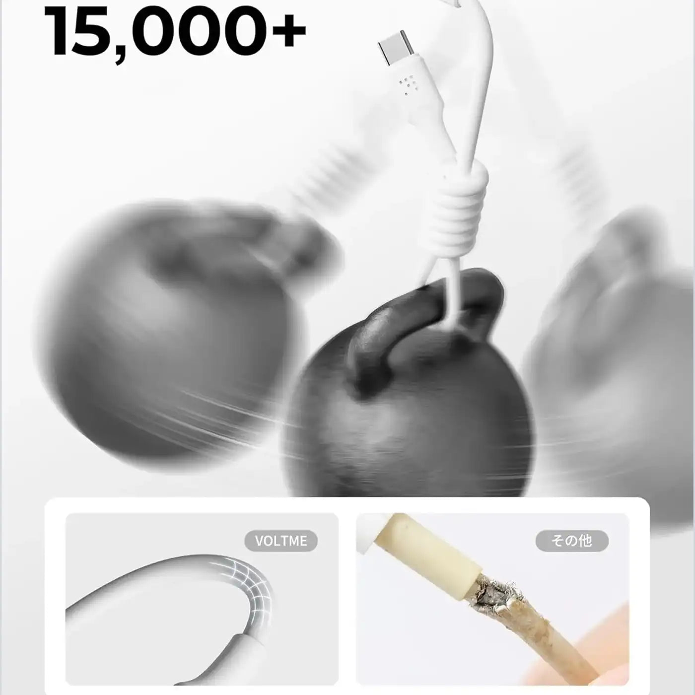 Voltme Powerlink EDC Series Type-C to Type-C Cable 100W PD Super Fast Charging, 480Mbps Data Transfer, 5A, 3M - Black