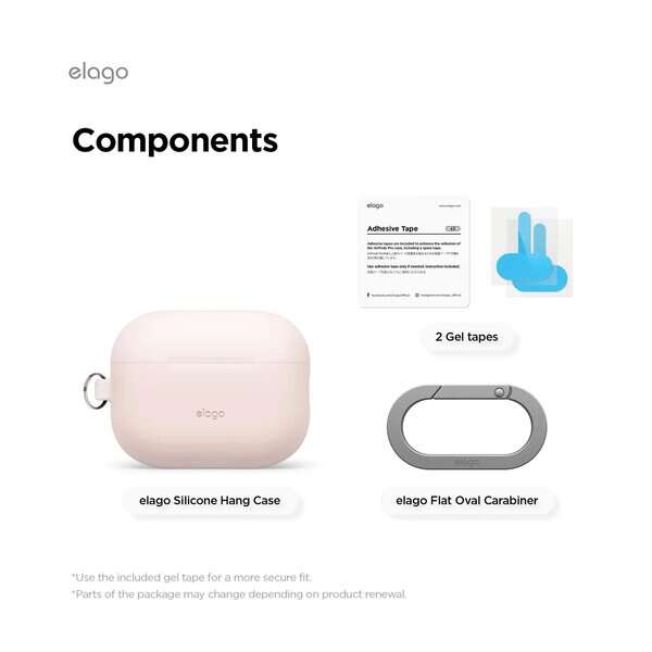 Elago AirPods Pro 3 Silicone Hang Case - Sand Pink additional product image