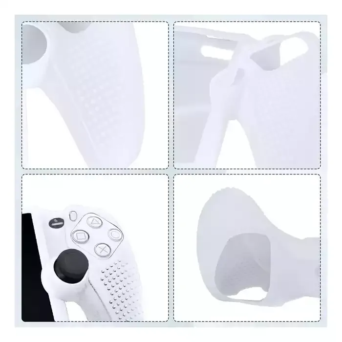 Silicone Anti-Fingerprint case for Playstation Portal - White product photo