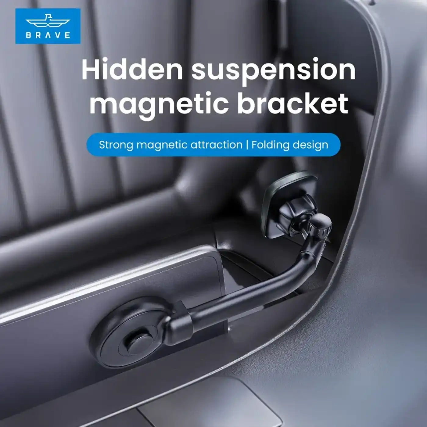 ⁦Brave Magnetic Car Phone Universal - Black⁩