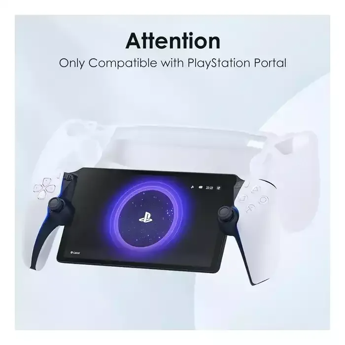 Silicone Anti-Fingerprint case for Playstation Portal - White additional product image
