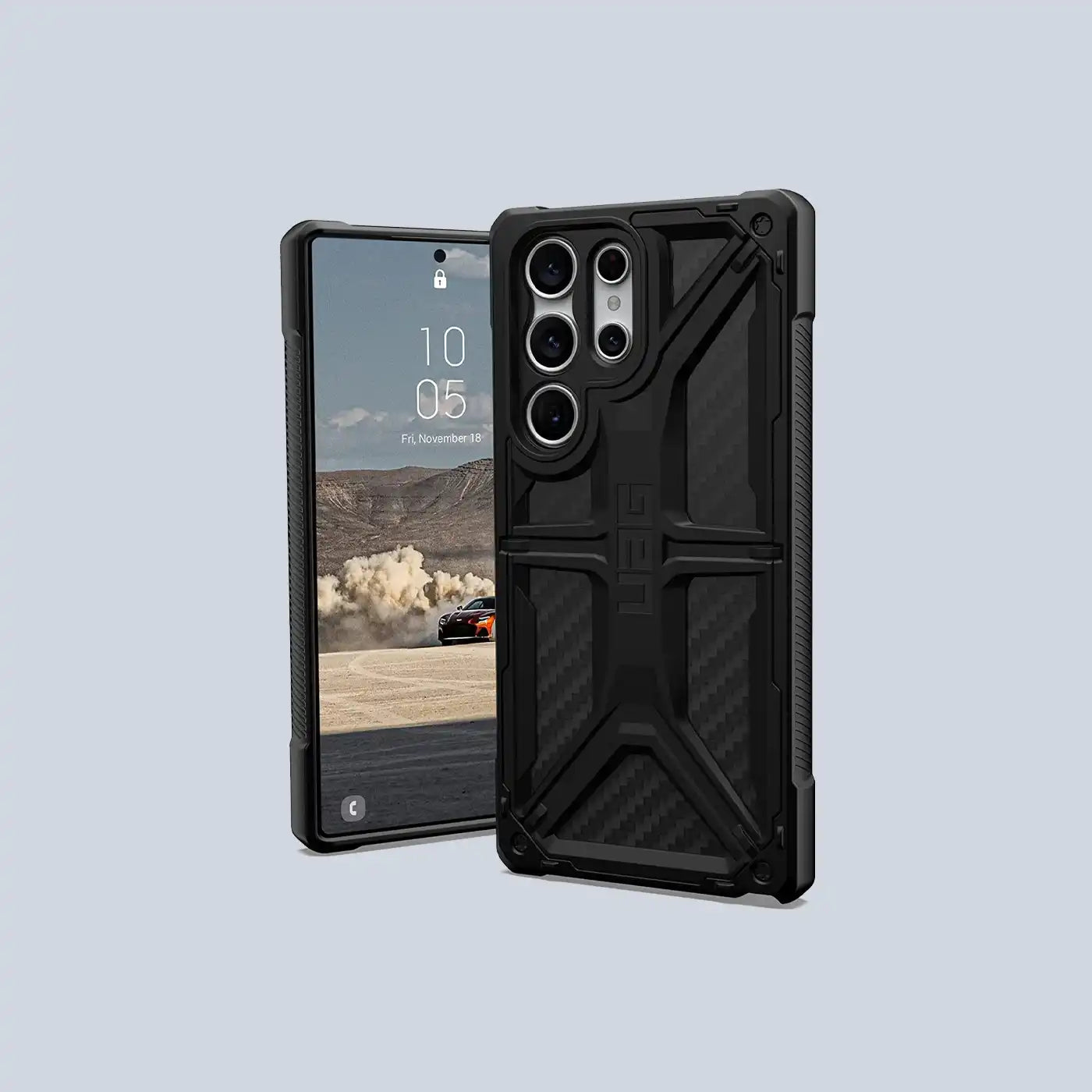 ⁦UAG Samsung Galaxy S23 Ultra Monarch Case - Carbon Fiber⁩