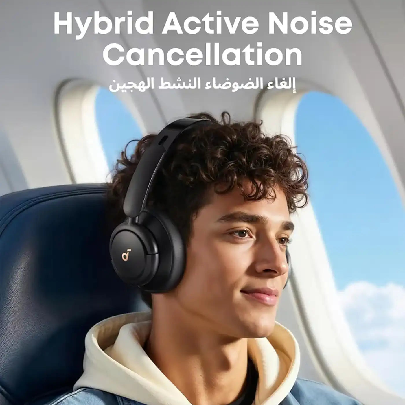 ⁦Soundcore Q30 Wireless Headphones⁩, ⁦Active Noise Cancelling⁩, ⁦Black⁩