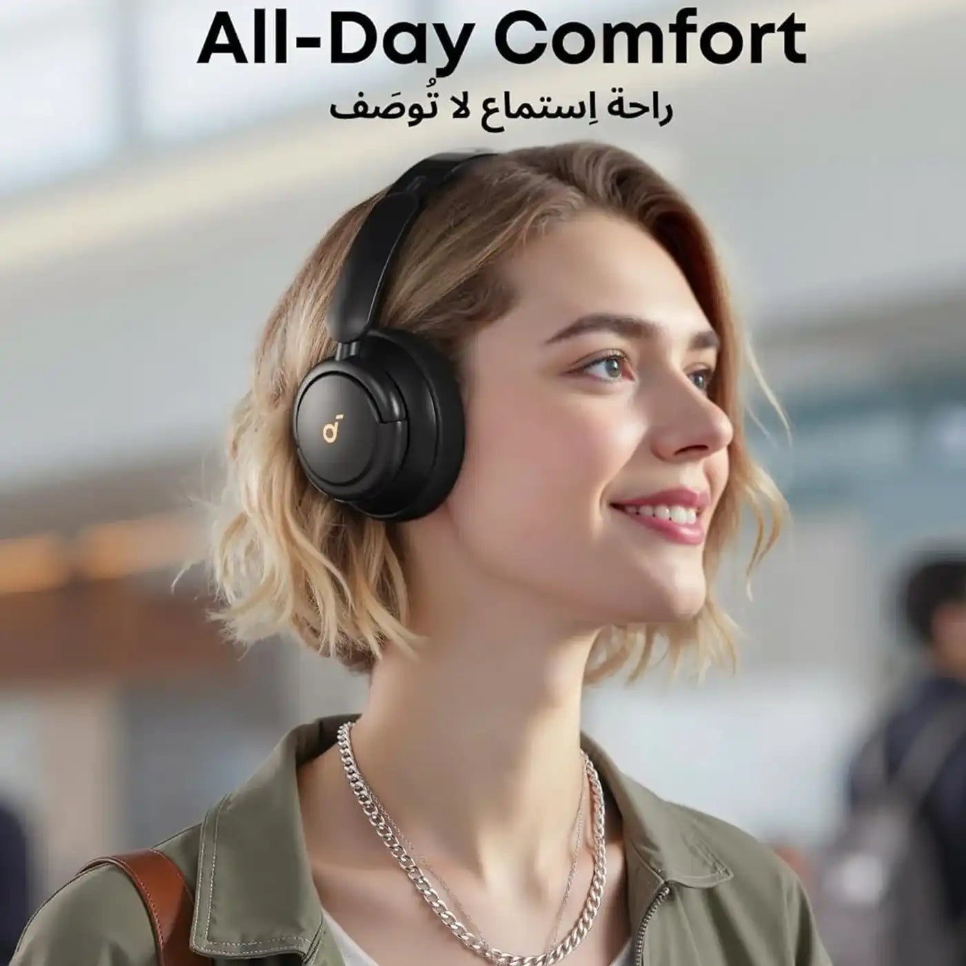 ⁦Soundcore Q30 Wireless Headphones⁩, ⁦Active Noise Cancelling⁩, ⁦Black⁩