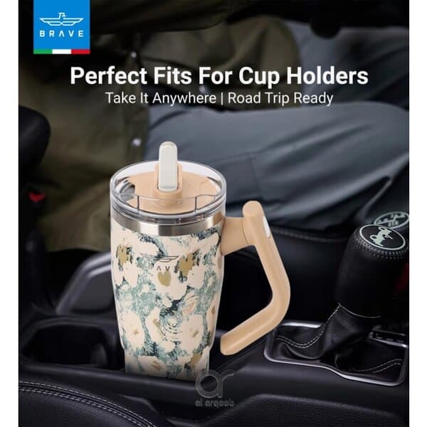 Brave Temp Guard Vacuum Insulated Travel Mug 950ml - Yellow Rose product photo