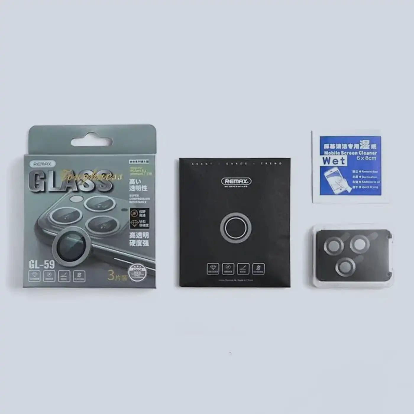 Remax  iPhone 14 Pro/14 Promax Glass Camera Creation Series - Black