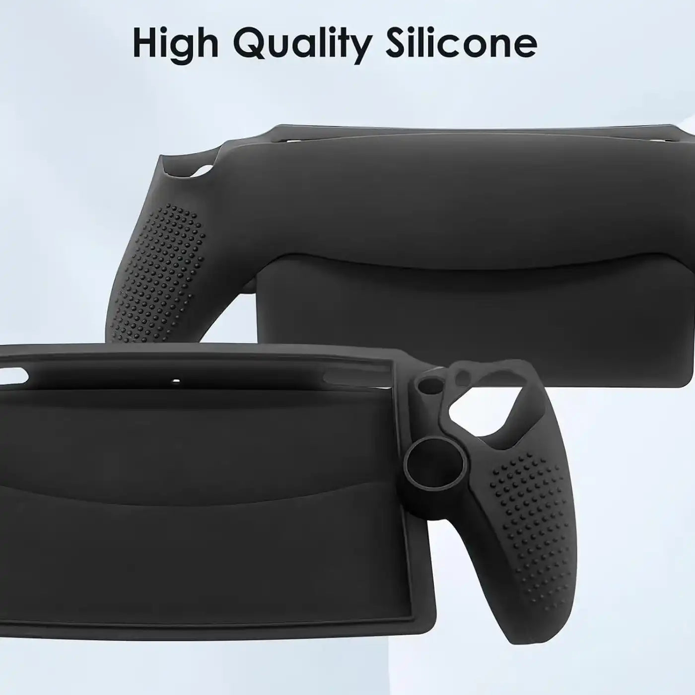 Silicone Anti-Fingerprint case for Playstation Portal - Black product photo