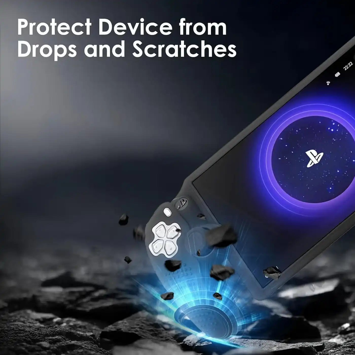 Silicone Anti-Fingerprint case for Playstation Portal - Black additional product image