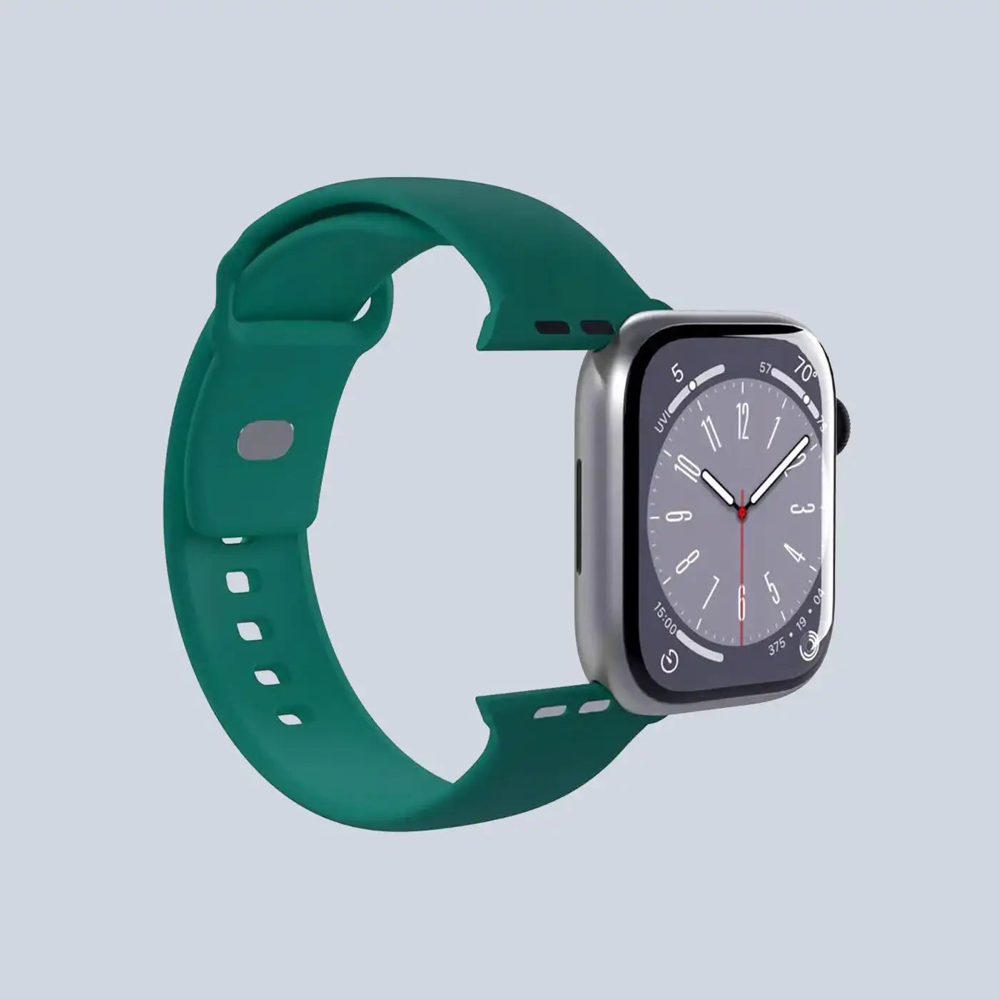 حزام ساعة ⁦Puro⁩ سيليكون لساعة ⁦Apple Watch 42⁩–⁦49⁩ ملم، أخضر