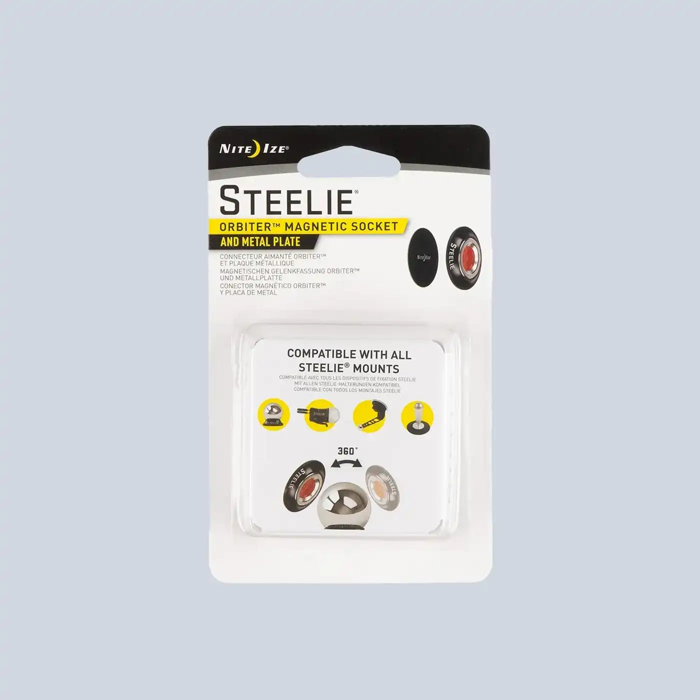 ⁦Steelie Orbiter Magnetic Socket and Metal Plate⁩