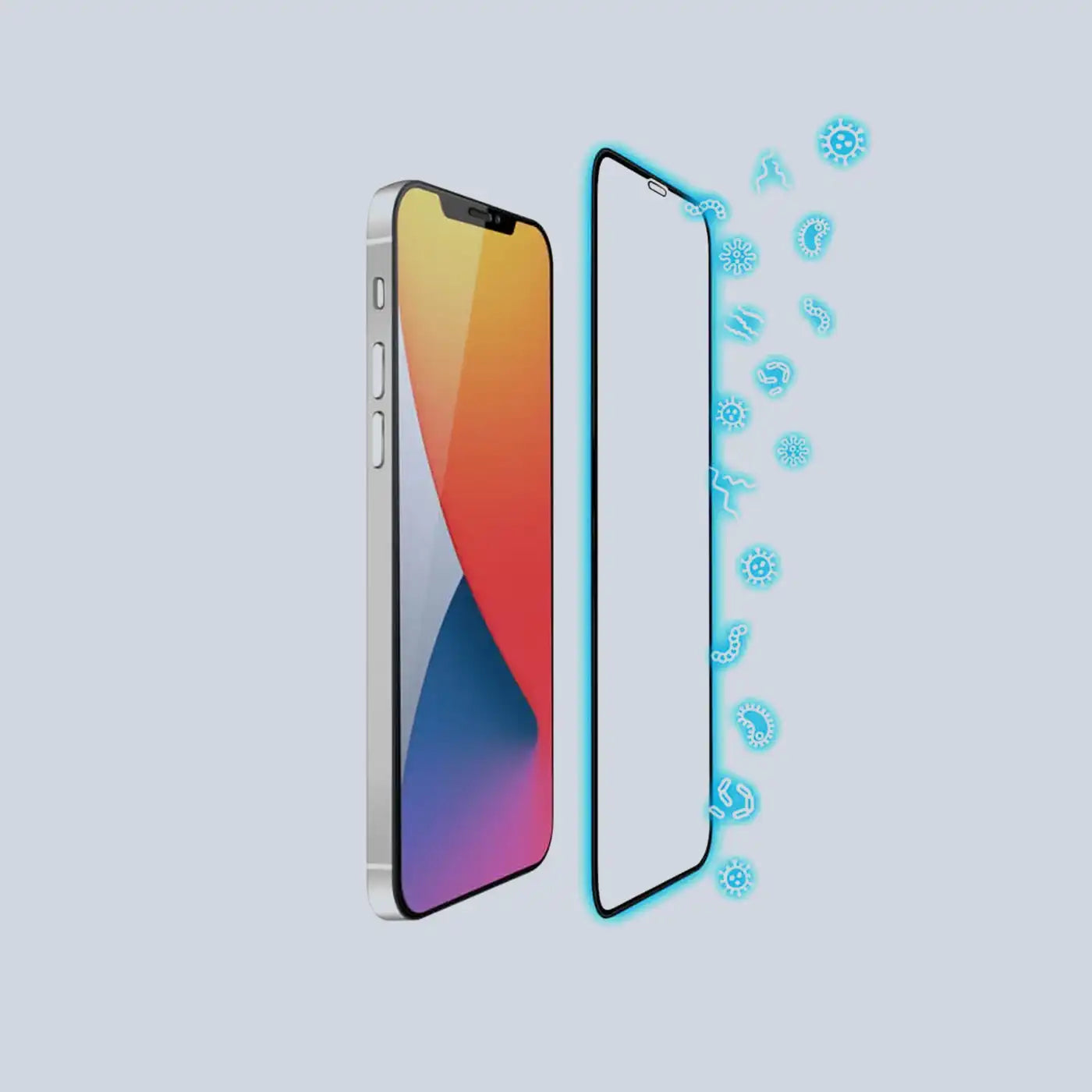 Torrii BodyGlass For iPhone 12 Pro Max Anti-Bacterial Coating Full Coverage Curved Screen Protector - Black
