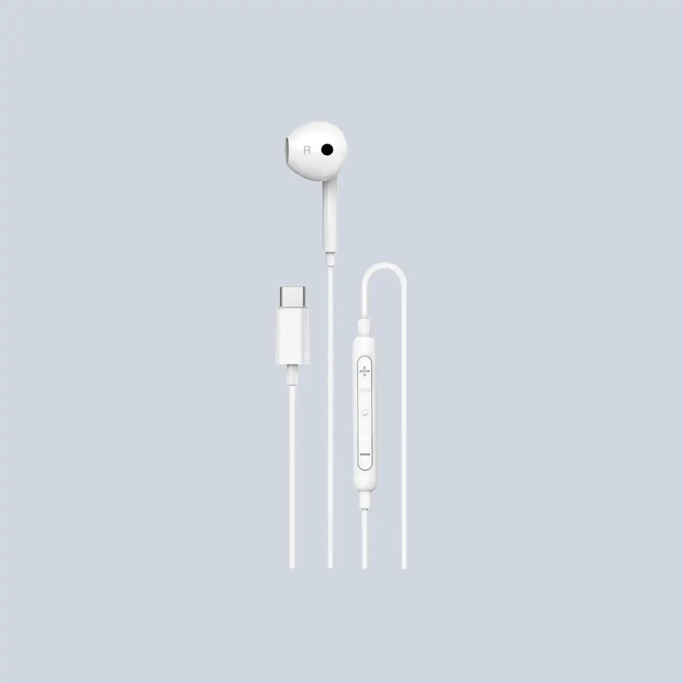 Unisynk Mono Earphones Type c connector - WHITE