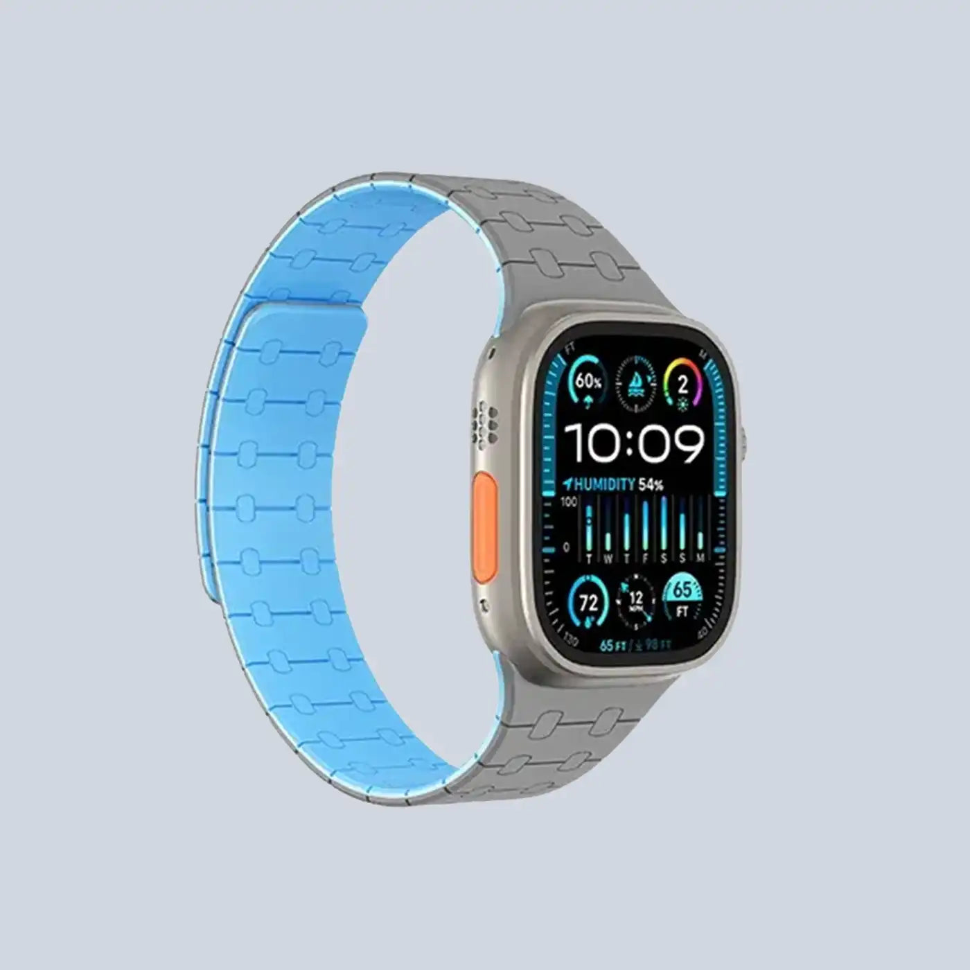 ⁦AmazingThing Smoothie Sport Band For Apple Watch 45/49 MM Gray⁩
