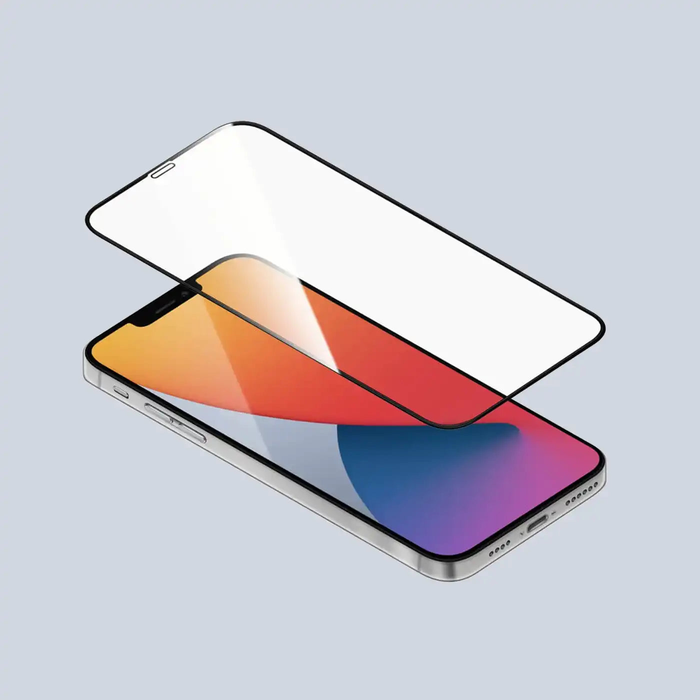 ⁦Torrii BodyGlass⁩ لجهاز ⁦iPhone 12 Pro Max⁩ بغطاء مضاد للبكتيريا - أسود