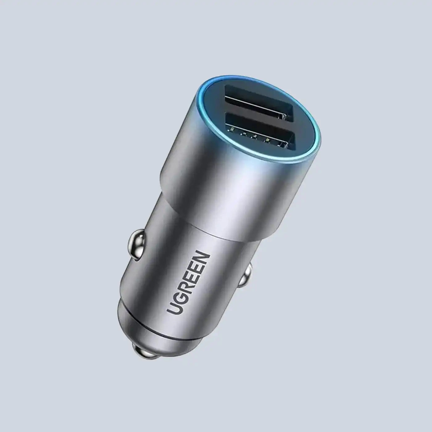 Ugreen 2USB Car Charger (24W)-Gray