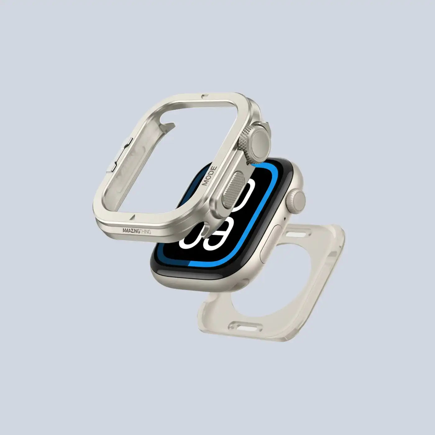 AmazingThing Apple Watch Case 46mm Titan Pro -Silver additional product image