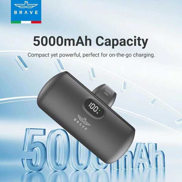 Brave 5000mAh Power Bank Pro Mini 20W BP-29 - Black product photo