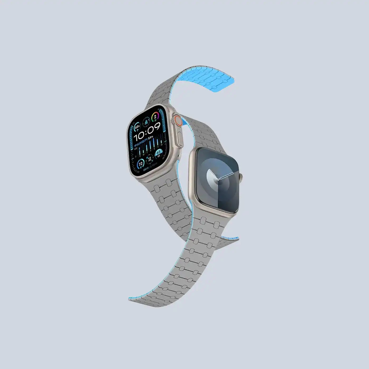 ⁦AmazingThing Smoothie Sport Band For Apple Watch 45/49 MM Gray⁩