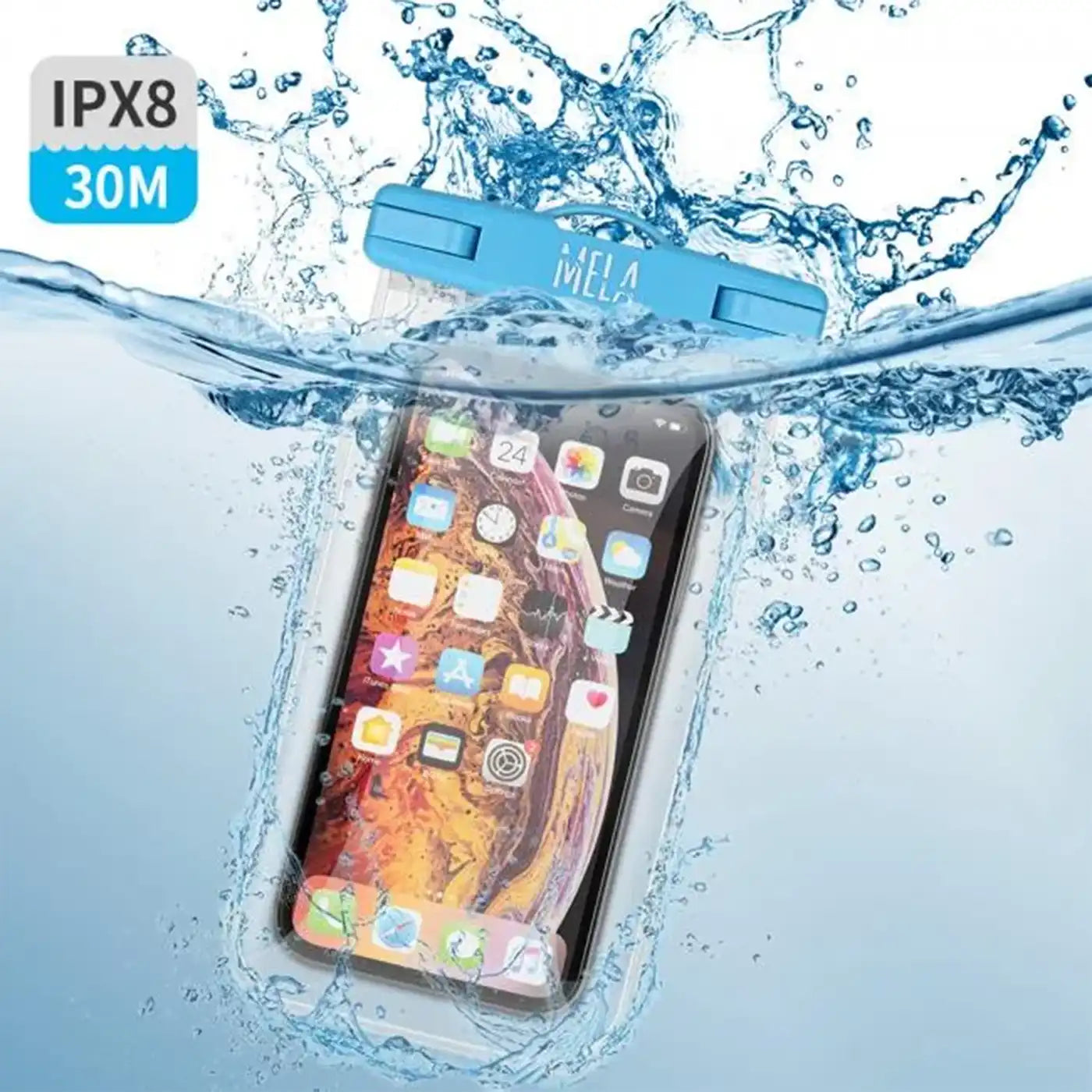 ⁦Seawag Mela Universal Smartphone Waterproof Case (Blue)⁩