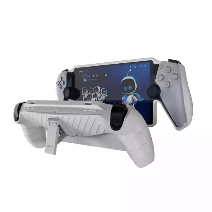 Tpu Stripe Case with Stand for Playstation Portal - White product photo