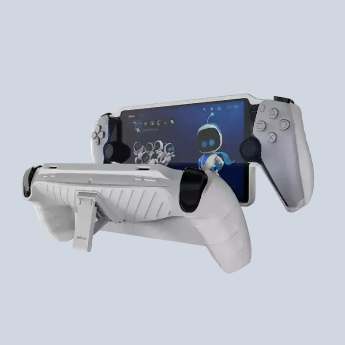 Tpu Stripe Case with Stand for Playstation Portal - White product photo