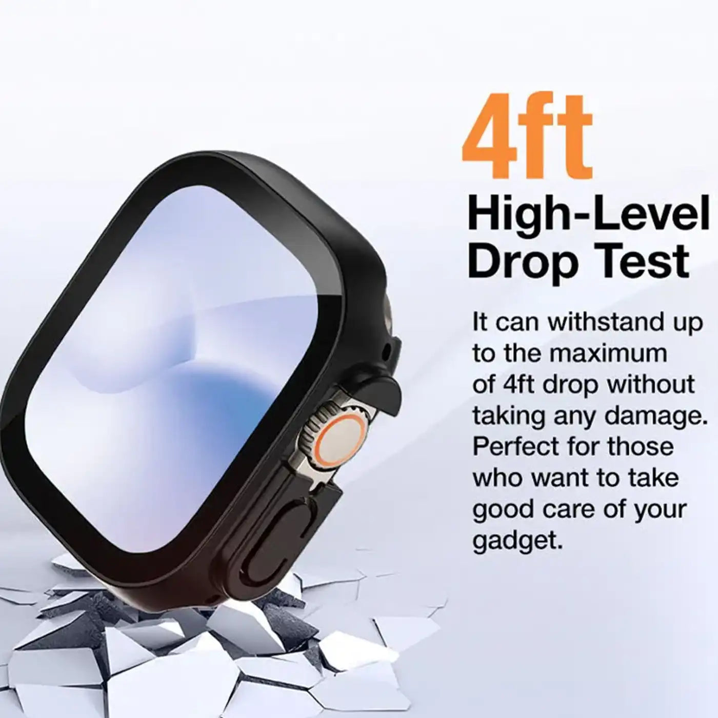 ⁦AmazingThing Apple Watch Ultra Full Glass Case⁩