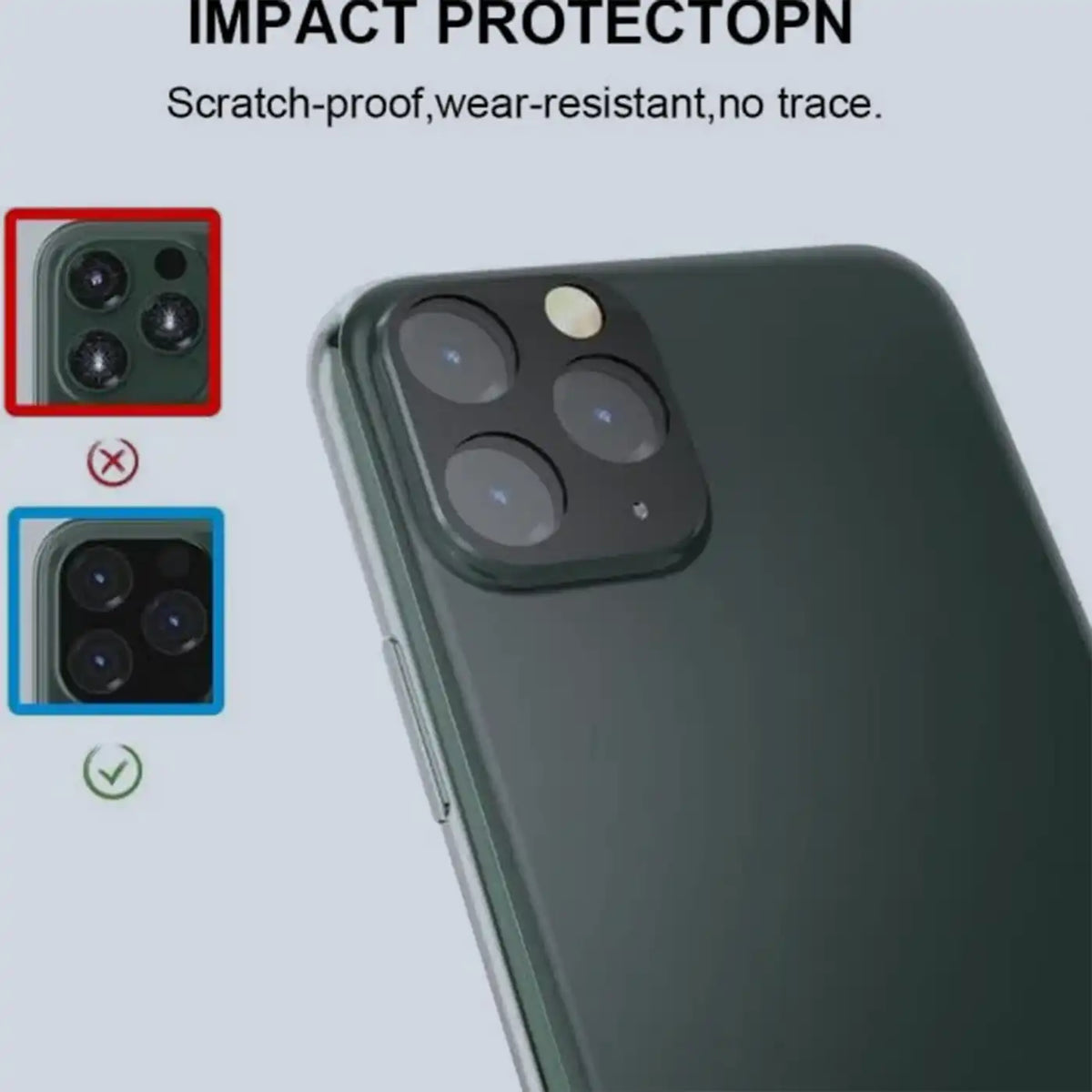 ⁦Grip2u Camera Lens Screen Protector⁩ لـ ⁦iPhone 11 Pro/11 Pro Max (Midnight Green)⁩