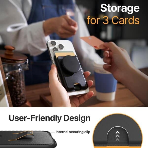Sinjimoru M-Tap Tok Grip Wallet Black additional product image