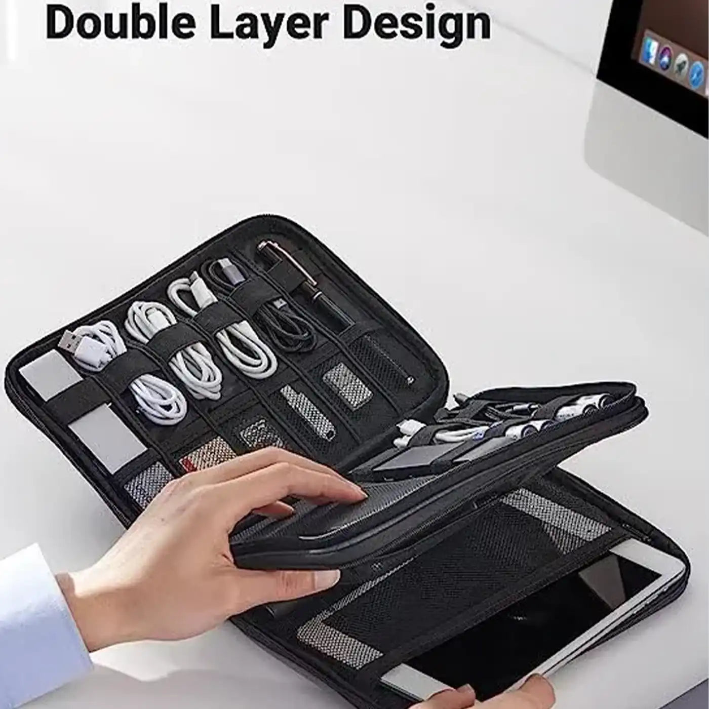 ⁦Ugreen Organizer Storage Bag -⁩ رمادي