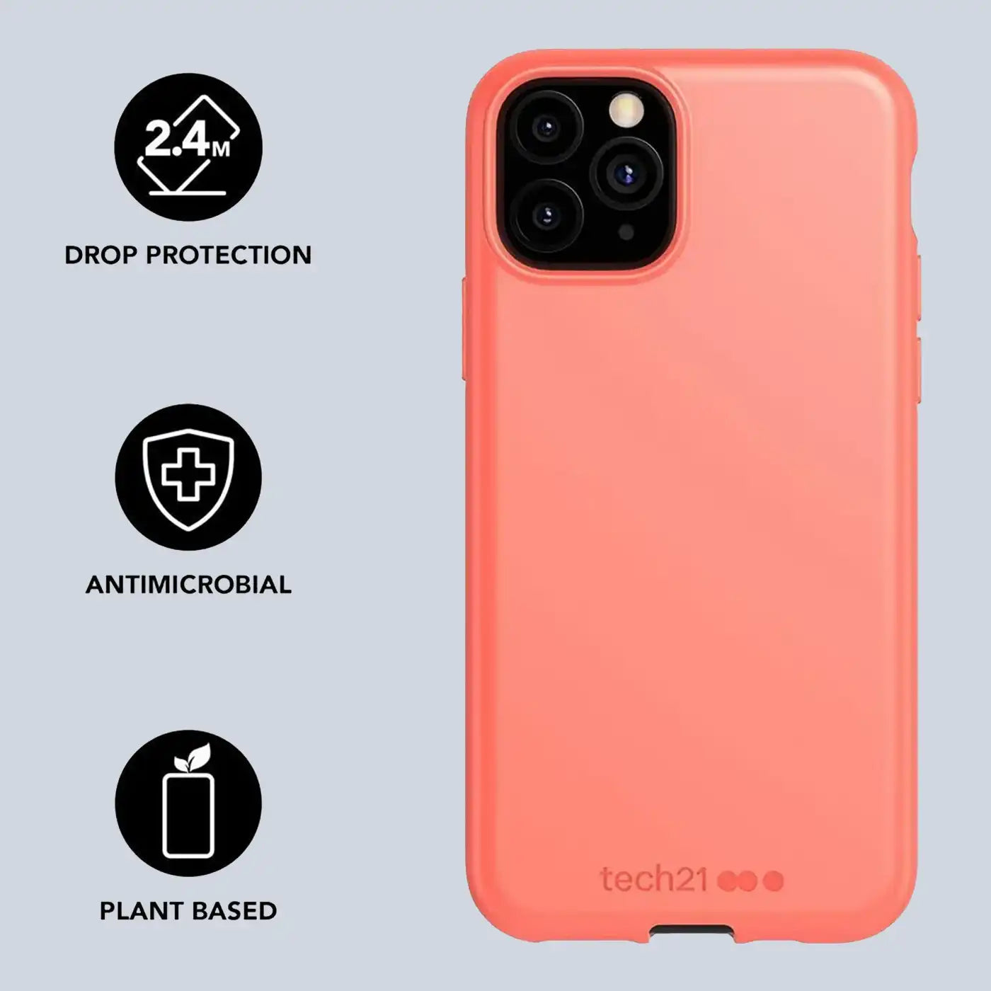 حافظة ⁦Tech21 Studio Colour⁩ لجهاز ⁦iPhone 11 Pro -⁩ وردي